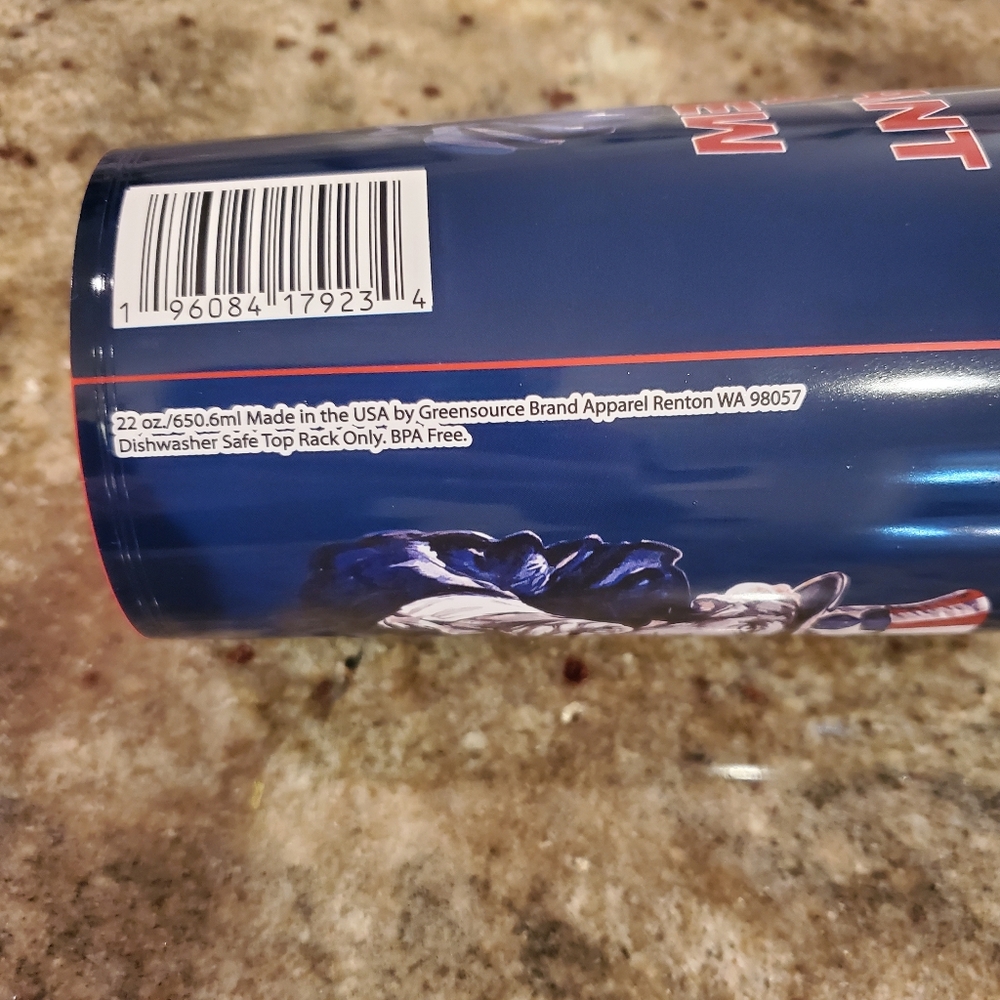 22oz Patriotic Brew Cheers Reusable Plastic Cups, Red, Wht,‎ Blue (2 Cups) - Picture 4 of 10